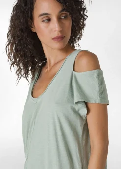 DEHA Vestiti, Gonne E Tute*Abito In Jersey Fiammato Effetto Vintage Verde