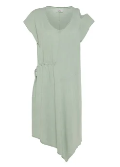 DEHA Vestiti, Gonne E Tute*Abito In Jersey Fiammato Effetto Vintage Verde