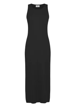 DEHA Vestiti, Gonne E Tute*Abito In Maglia Misto Lino Nero