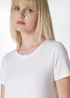 DEHA Vestiti, Gonne E Tute*Abito Lungo Con Inserto In Popeline Bianco
