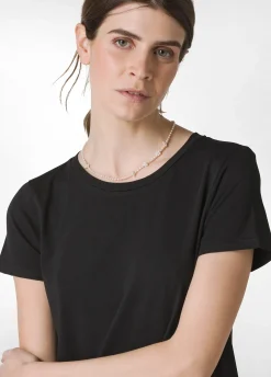 DEHA Vestiti, Gonne E Tute*Abito Lungo Con Inserto In Popeline Nero