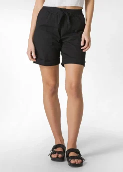 DEHA Bermuda*Bermuda In Popeline Con Coulisse Nero