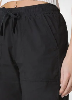 DEHA Bermuda*Bermuda In Popeline Con Coulisse Nero
