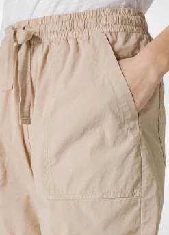 DEHA Bermuda*Bermuda In Popeline Con Coulisse Beige