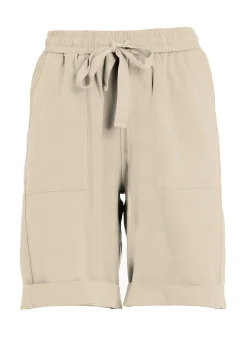 DEHA Bermuda*Bermuda In Popeline Con Coulisse Beige