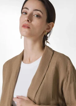 DEHA Giacche E Giubbotti*Blazer In Lino Marrone