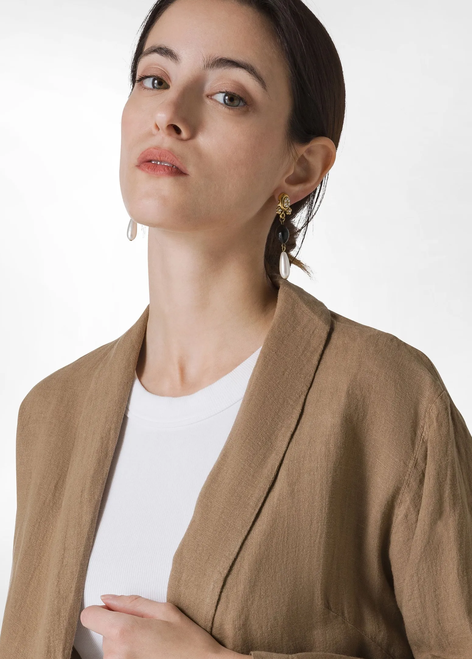 DEHA Giacche E Giubbotti*Blazer In Lino Marrone