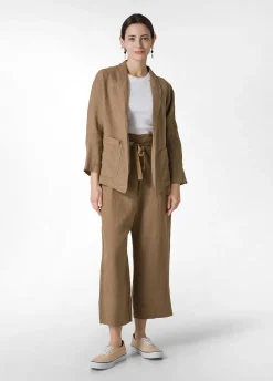 DEHA Giacche E Giubbotti*Blazer In Lino Marrone
