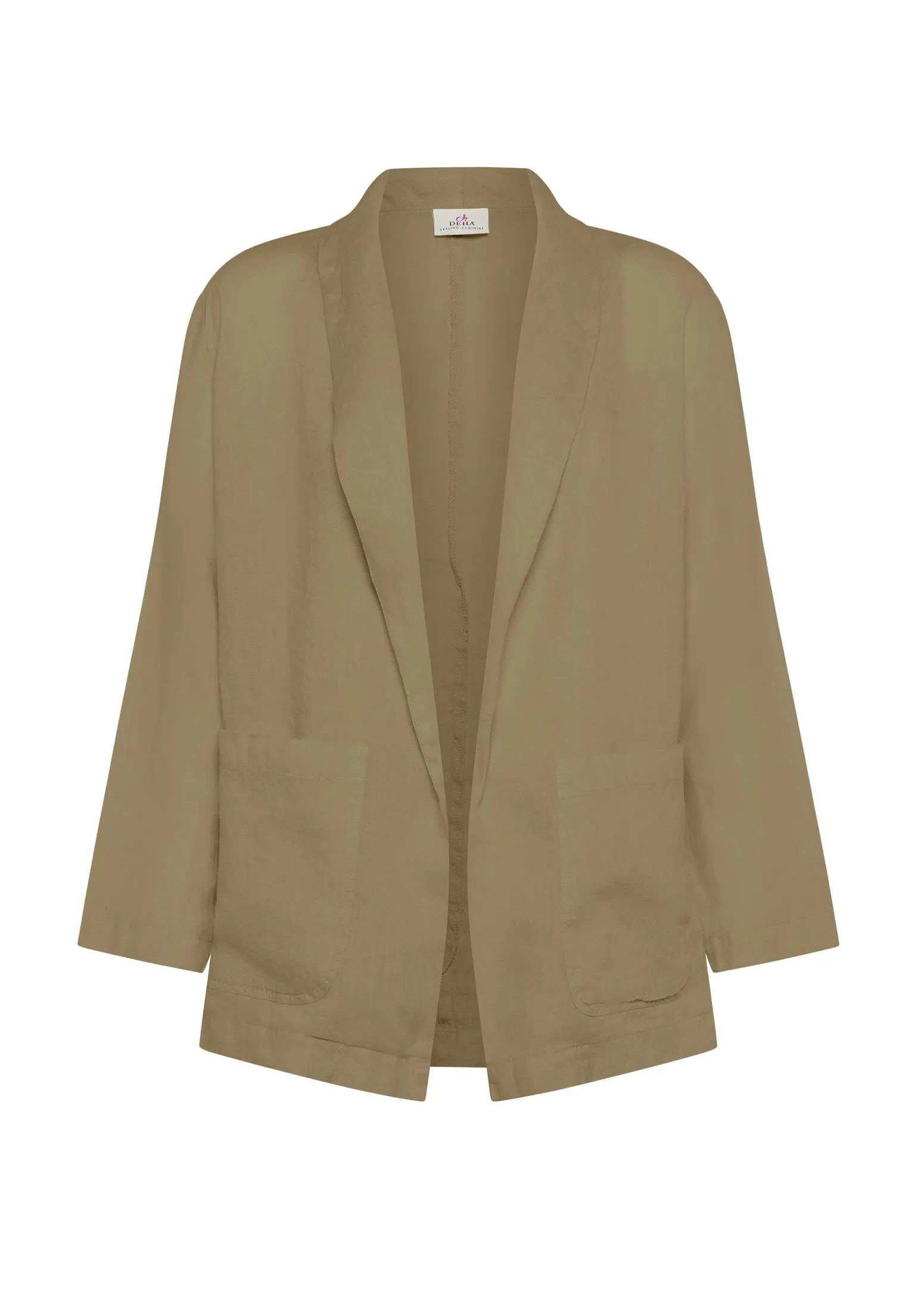 DEHA Giacche E Giubbotti*Blazer In Lino Marrone