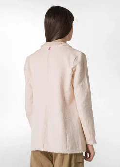 DEHA Giacche E Giubbotti*Blazer In Tweed Di Cotone Rosa