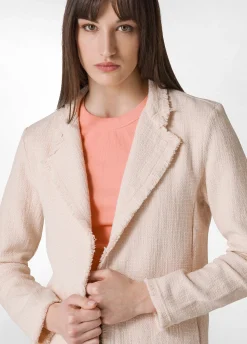 DEHA Giacche E Giubbotti*Blazer In Tweed Di Cotone Rosa