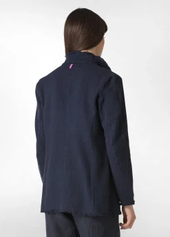 DEHA Giacche E Giubbotti*Blazer In Tweed Di Cotone Blu