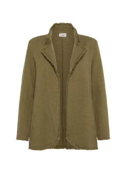 DEHA Giacche E Giubbotti*Blazer In Tweed Di Cotone Verde