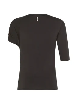 DEHA Top & T-Shirts*Blusa Asimmetrica Nero