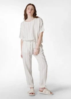 DEHA Camicie & Bluse*Blusa In Lino Gessato Bianco