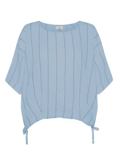 DEHA Camicie & Bluse*Blusa In Lino Gessato Blu