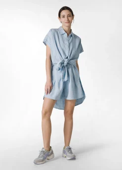DEHA Camicie & Bluse*Camicia In Lino Gessato Blu