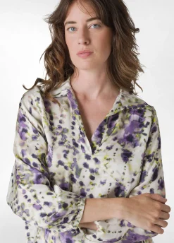 DEHA Camicie & Bluse*Camicia In Raso Stampato Viola