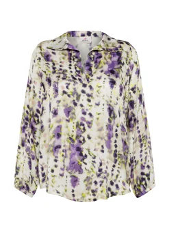 DEHA Camicie & Bluse*Camicia In Raso Stampato Viola