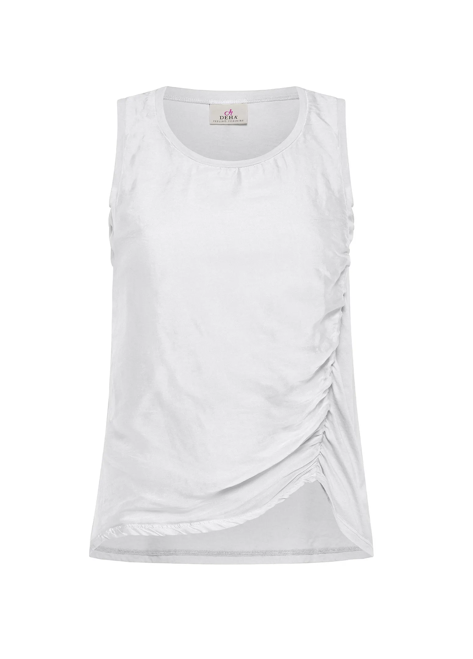 DEHA Top & T-Shirts*Canotta Arricciata Bianco