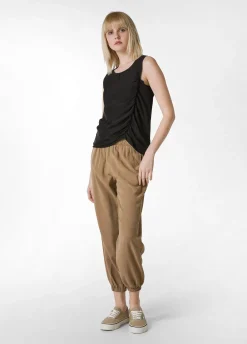 DEHA Top & T-Shirts*Canotta Arricciata Nero