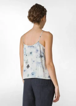 DEHA Top & T-Shirts*Canotta In Raso Allover Blu