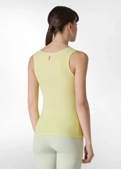 DEHA Top & T-Shirts*Canotta Leggera Scollo A V Giallo