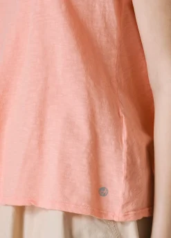 DEHA Top & T-Shirts*Canotta Svasata In Jersey Fiammato Arancio