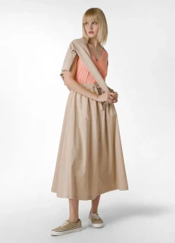 DEHA Top & T-Shirts*Canotta Svasata In Jersey Fiammato Arancio