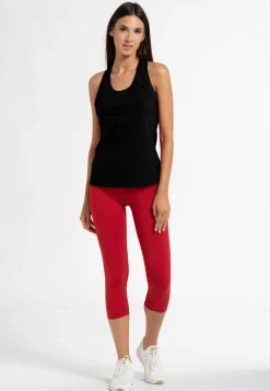 DEHA Canotte E Reggiseni Sportivi*Canotta Vogatore Jersey Stretch Nero
