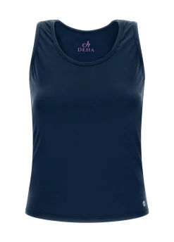 DEHA Canotte E Reggiseni Sportivi*Canotta Vogatore Jersey Stretch Blu