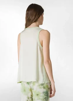 DEHA Top & T-Shirts*Canotta Yoga In Raso Con Grafica Verde