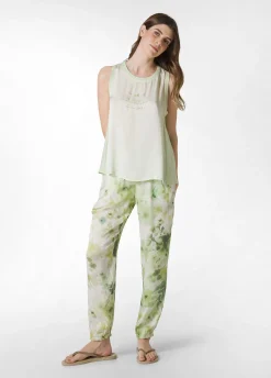 DEHA Top & T-Shirts*Canotta Yoga In Raso Con Grafica Verde