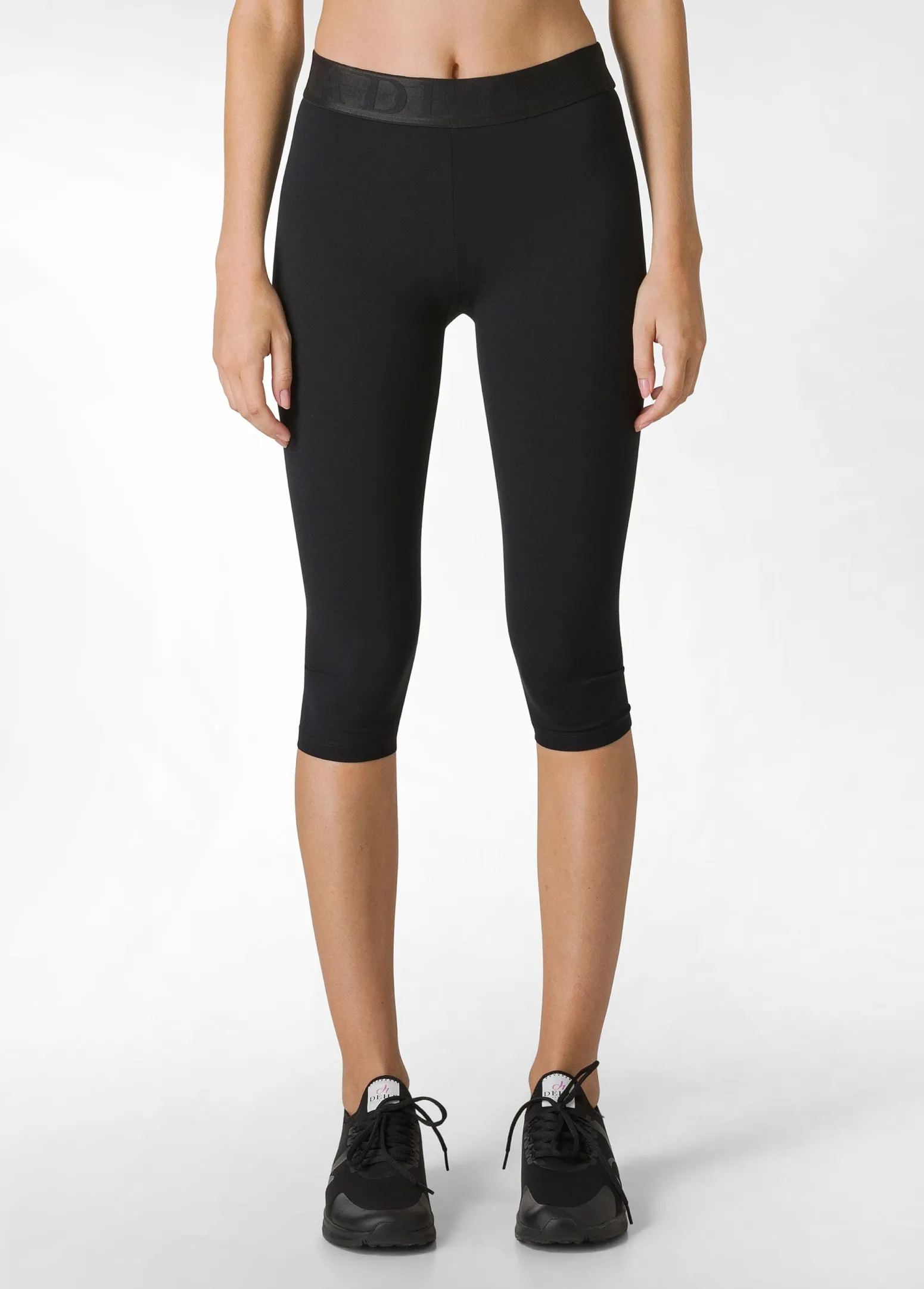DEHA Leggings & Pantaloni Sportivi*Capri Modellante Nero
