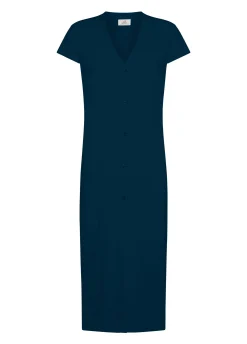 DEHA Felpe & Maglieria*Cardigan In Maglia Misto Lino Lungo Blu