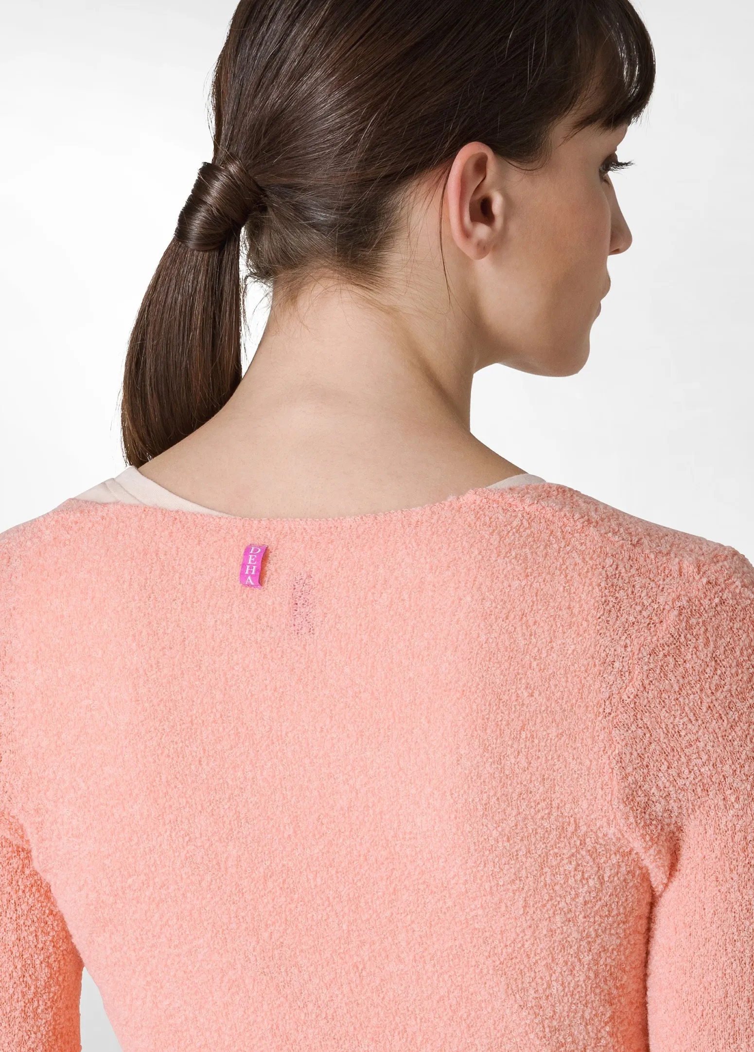 DEHA Felpe & Maglieria*Cardigan Incrociato In Boucle' Arancio