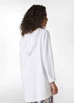 DEHA Felpe & Maglieria*Felpa Ampia Leggera In Punto Milano Bianco
