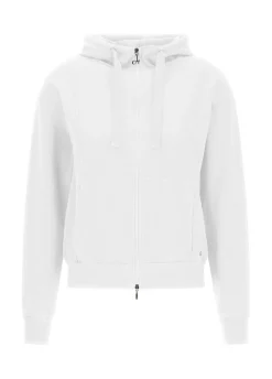 DEHA Felpe & Maglieria*Felpa Core Leggera Con Zip E Cappuccio Bianco