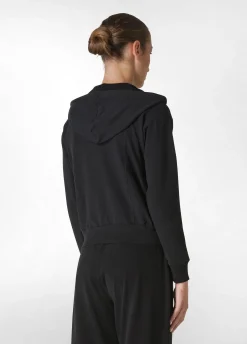 DEHA Felpe & Maglieria*Felpa Core Leggera Con Zip E Cappuccio Nero