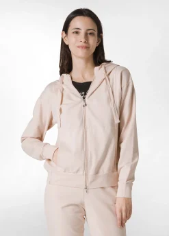 DEHA Felpe & Maglieria*Felpa Core Leggera Con Zip E Cappuccio Rosa