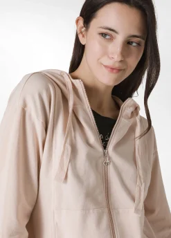 DEHA Felpe & Maglieria*Felpa Core Leggera Con Zip E Cappuccio Rosa