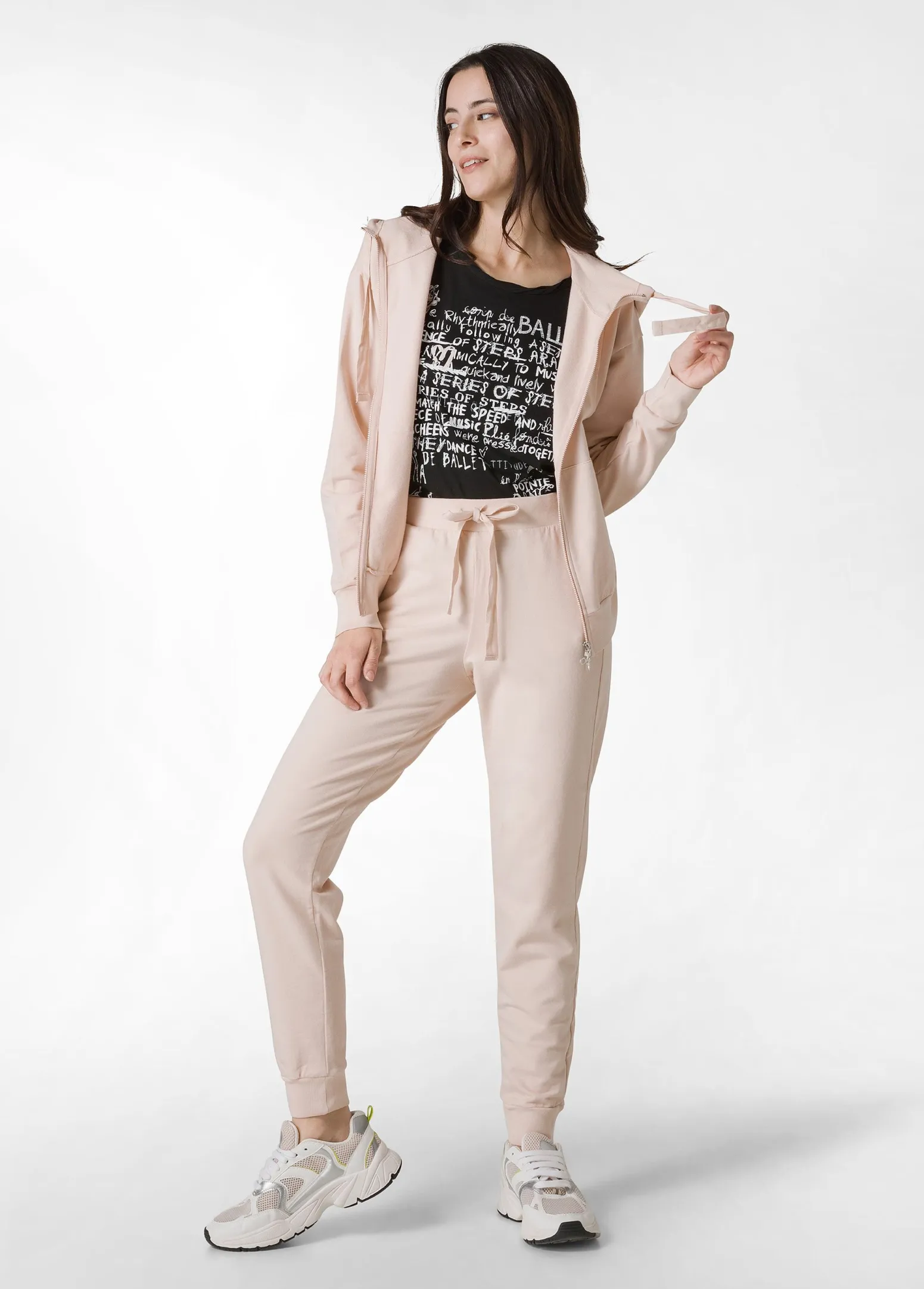 DEHA Felpe & Maglieria*Felpa Core Leggera Con Zip E Cappuccio Rosa
