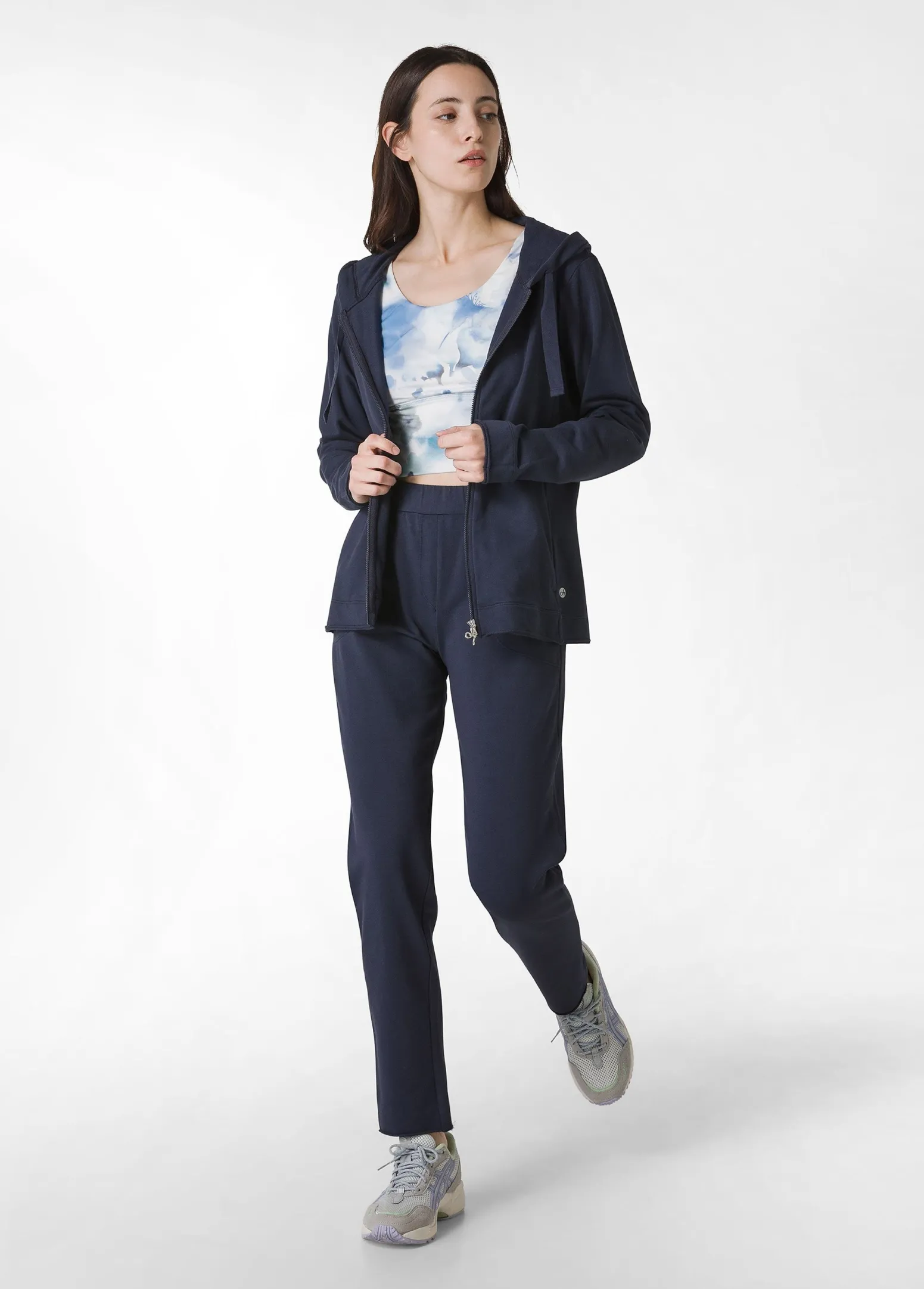 DEHA Felpe & Maglieria*Felpa Core Leggera Con Zip E Cappuccio Blu