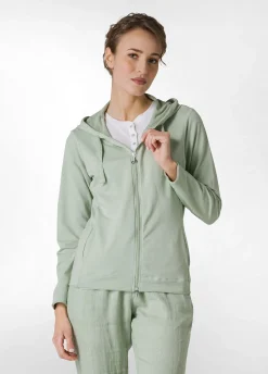 DEHA Felpe & Maglieria*Felpa Core Leggera Con Zip E Cappuccio Verde