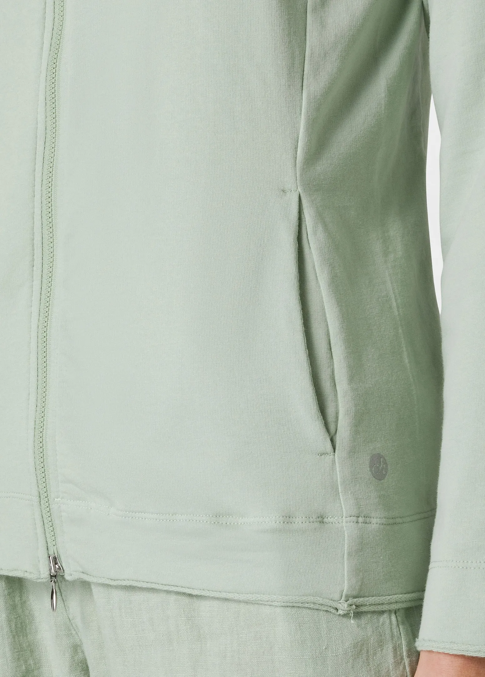 DEHA Felpe & Maglieria*Felpa Core Leggera Con Zip E Cappuccio Verde