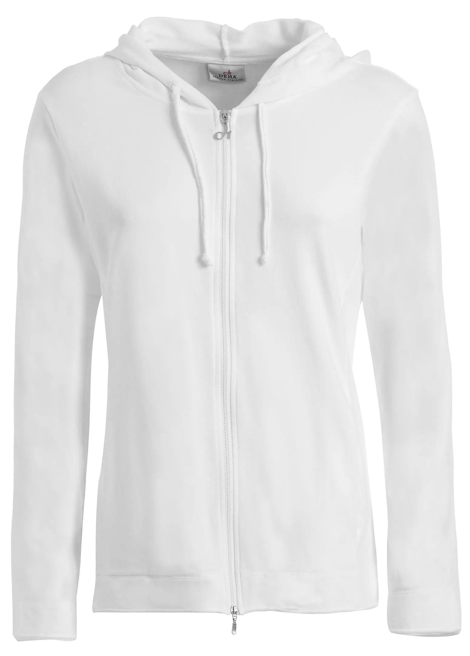 DEHA Felpe & Maglieria*Felpa Core Leggera Con Zip E Cappuccio Bianco
