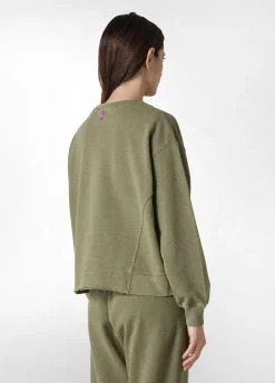 DEHA Felpe & Maglieria*Felpa Fiammata Vintage Verde
