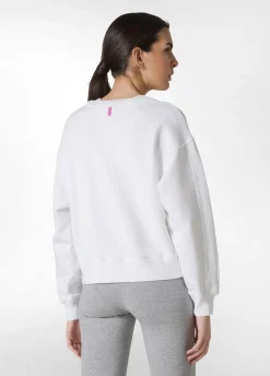 DEHA Felpe & Maglieria*Felpa Girocollo Comfy Con Grafica Bianco
