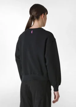 DEHA Felpe & Maglieria*Felpa Girocollo Comfy Con Grafica Nero