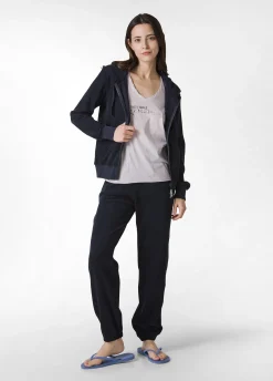DEHA Felpe & Maglieria*Felpa In Spugna Zip E Cappuccio Blu